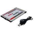 thumbnail image 2 of 2X PCMCIA to USB 2.0 CardBus 2 Port 480M Card Adapter for Laptop PC Computer, 2 of 4