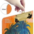 thumbnail image 3 of FMSHPON Tropical Palm Trees Clipboard Hardboard Wood Nursing Clip Board and Pull for Standard A4 Letter 13x9 inches, 3 of 7