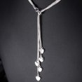 thumbnail image 5 of Silver Five Wire Chain Strap Five Heart Necklace, 5 of 5