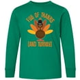 thumbnail image 3 of Inktastic Thanksgiving Dinner Holiday Turkey Long Sleeve Youth T-Shirt, 3 of 5