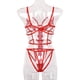 thumbnail image 2 of Mono de lencería Sexy Hollow Flower Lace Erotic Vendaje Body, L, Rojo AweSitey XX000114-07, 2 of 7