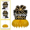 thumbnail image 6 of 18th-80th Birthday Decorations Set, Table Toppers for Her Him Birthday Party Supplies, Happy 18-80 Year Old Table Decoration for Daughter Son, 9Pcs Black & Gold Honeycomb Centerpieces, 6 of 9