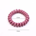 thumbnail image 2 of Elastic Hair Accessories Frosted Color Girl Ponytail Holder Big Telephone Wire Rubber Bands Hairbands Hair Rope Hair Ties MULTICOLOR, 2 of 8