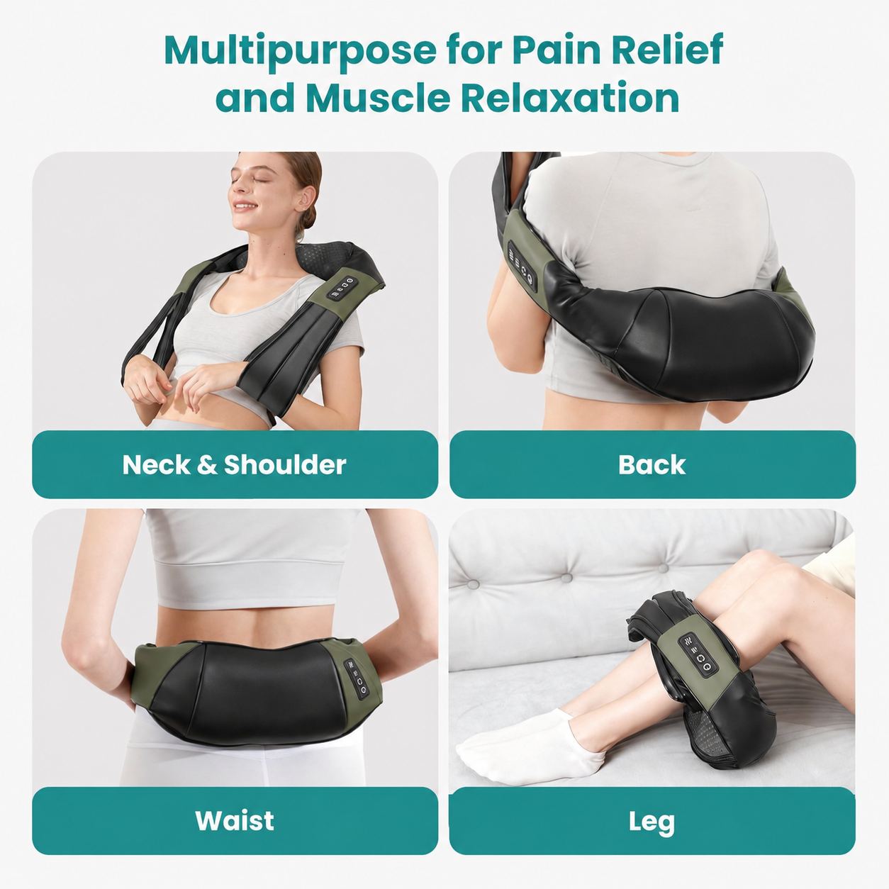 Nekteck Shiatsu Neck Massager with Heat photo 5