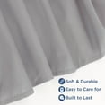 thumbnail image 6 of Martex Full Bed Skirt | Ruffled 100% Microfiber Dust Ruffle | 16" Drop | Grey, 6 of 8