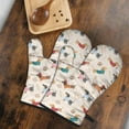 thumbnail image 5 of Cute Oven Mitts,Dachshund Oven Mitt 2-Pack Set,Kitchen Gloves for Oven,Heat Resistant Oven Mitts 7.7"x12", 5 of 7