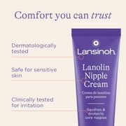 Lansinoh Lanolin Nipple Cream for Breastfeeding, 100% Natural, 1.41 oz