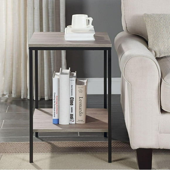 Hometrends Table d'appoint Chêne Rustique