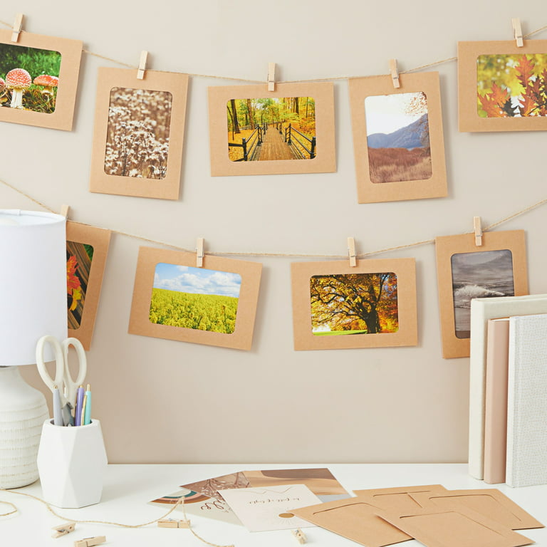 DIY Hanging Picture Display , Photo Wall Decor DIY, DIY wall Decor