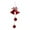 D, variant on BNNG Christmas Flocked Bell Ornament DIY Craft Kit - Vintage Style Jingle Bells for Holiday Tree Decor, Window Display Decorations, and Festive Home Hanging Ornaments(Red)
