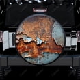 thumbnail image 2 of Rusted Metal Grunge Polyester Universal Spare Wheel Tire Cover Custom Tire-Covers for Trailer RV SUV Truck Camper, 2 of 5