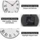 thumbnail image 2 of Wall Clock - 12 Inch Wooden Silent Non-Ticking Kitchen Clocks Wall Decorative Battery Operated - Vintage Roman Numeral Wooden Clock(White, 12"), 2 of 4