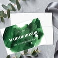 thumbnail image 3 of Koyal Wholesale Wedding Day Gift Cards Set with Envelopes Set of 12, Emerald Green Brushstroke, 3 of 5
