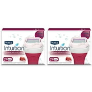 Intuition Renewing Moisture Razor Refill Cartridges 3 Count, (2 Pack)