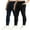 2 Pack-Black+Blue, variant on SILVERCELL 1/2/3 Pack Little Girls Athletic Leggings, Teens Big Girl Running Dance Yoga Pants Tights with Pockets, Size 4-15 Years