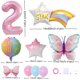 thumbnail image 2 of Set de globos JKGOO Pink Butterfly Birthday con número 2, 2 of 5