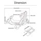 thumbnail image 4 of Soporte de placa trasera de motocicleta para Kawasaki Yamaha Xj6n Benelli Afortunado Sencillez, 4 of 5
