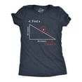 thumbnail image 1 of Find X T Shirt Funny Sarcastic Nerdy Math Test Teacher Tee for Women (Navy) - L, 1 of 2