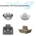 thumbnail image 3 of Filtro para fuente de mascotas filtro de carbón activado y prefiltro de espuma paquete de 16 piezas para dispensadores de agua para perros y gatos, 3 of 5