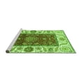 thumbnail image 2 of Ahgly Company Machine Washable Indoor Square Abstract Green Modern Area Rugs, 7' Square, 2 of 4