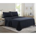 thumbnail image 3 of Yamel Home - Full Size Bed Sheet Set - Luxurious Feeling - 2000 Hypoallergenic - Breathable & Cooling Sheets- Deep Pockets fit up to 16'' - Wrinkle Free - Supreme Collection - Navy, Full, 3 of 5
