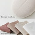 thumbnail image 5 of Womens Bamboo 6Pack Solid Crew Socks Seamless Toe Viscose BambooDress Calf Socks, 5 of 10