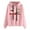 Pink, variant on Hatchima Oversized Hooded Cardigans for Women,Women's Fashion Casual Printed Long Sleeve Blouse,Christmas Printed Pullover Tops Hoodies