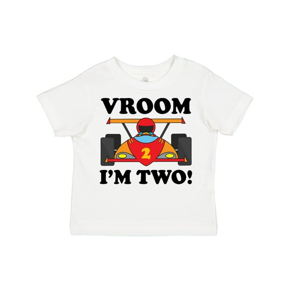 Inktastic 2nd Birthday Racing Car Boys or Girls Toddler T-Shirt