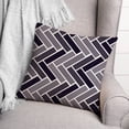 thumbnail image 3 of Creative Products Navy Geo Rectangles 18x18 Indoor / Outdoor Pillow, 3 of 3