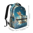 thumbnail image 2 of Fotbe Cute Angel Winged Rabbit Mochila Casual con Estampado para Escuela, Viajes y Actividades al Aire Libre - Duradera, Ligera y Cómoda, 2 of 5