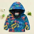 thumbnail image 2 of Karoyedx Fall Toddler Boy Clothes Toddler Windbreaker Jacket Baby Girl Hooded Zip Up Sweatshirt Winter Jacket Zipper Long Sleeve Outwear Fall Clothes Blue Size,7-8 Years, 2 of 9