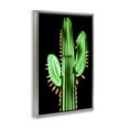 thumbnail image 4 of Stupell Industries Neon Lights Cactus Botanical & Floral Painting Gray Floater Framed Canvas Art Print Wall Art, 21 x 31, 4 of 10