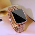 thumbnail image 6 of LEIXIUER Compatible with Apple Watch Case 44mm Series 6/5/4 SE Bling Rhinestone Compatible with Apple Watch Protective Case Bumper Frame Screen Protector Case Cover for iWatch Series 44mm, 6 of 6
