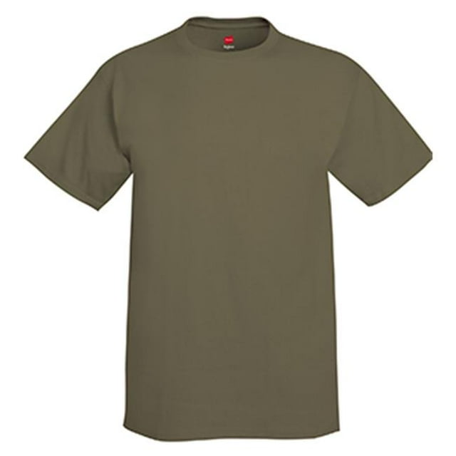 Hanes 5250 Adult Tagless Tee Fatigue Green - Large