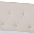 thumbnail image 5 of Baxton Studio Delora Lit de Jour Taille Queen Beige Rembourré, 5 of 5