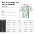 thumbnail image 5 of Fuzoiu French Bulldog 3 Print Hawaiian Shirt for Men, Summer Beach Casual Short Sleeve Button Down Shirts, Men’s Beach Summer Shirts with Pocket,3X-Large, 5 of 7