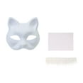 thumbnail image 3 of Kit de máscara de gato para manualidades, ideal para fiestas y Halloween. Máscara de gato en blanco para niños y adultos., 3 of 9