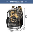 thumbnail image 4 of Ttyddzy Clear Backpack Heavy Duty PVC Transparent Backpack for College Workplace, Twin Dragons, 4 of 8