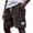 Brown_004, variant on Domuza Men's Casual Corduroy Shorts Elastic Waist Drawstring Classic Comfortable Beach Short with Pockets Beige L