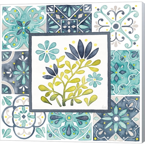 Garden Getaway Patchwork III by Laura Marshall, Canvas Wall Art