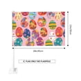 thumbnail image 2 of Car Flag12x18 No Pole Is Not Easy To Fade Fast Dry Hole Design Can Wear Flagpole Easy To Install For Car Family Business Travel Colorful Easter Eggs With Various Patterns, 2 of 8