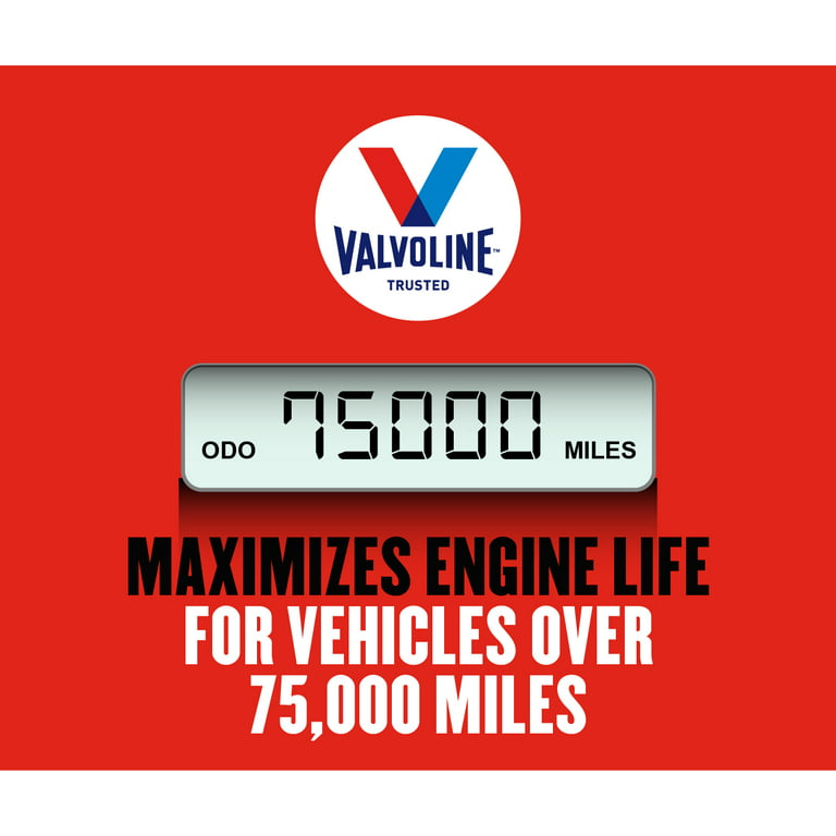 Valvoline High Mileage with MaxLife Technology Motor Oil SAE 5W-30
