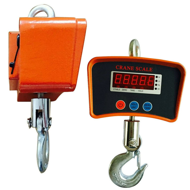 2000KG / 4400LBS 2Ton Digital Crane Scale with Remote, Industrial Heavy  Duty Electronic Hanging Scale, LED Display