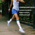 thumbnail image 2 of 4 Pairs Copper Compression Socks for Women & Men Circulation 15-20 mmhg - Better Blood Flow, Swelling, Best Support for Medical, Running, Nursing, 2 of 8