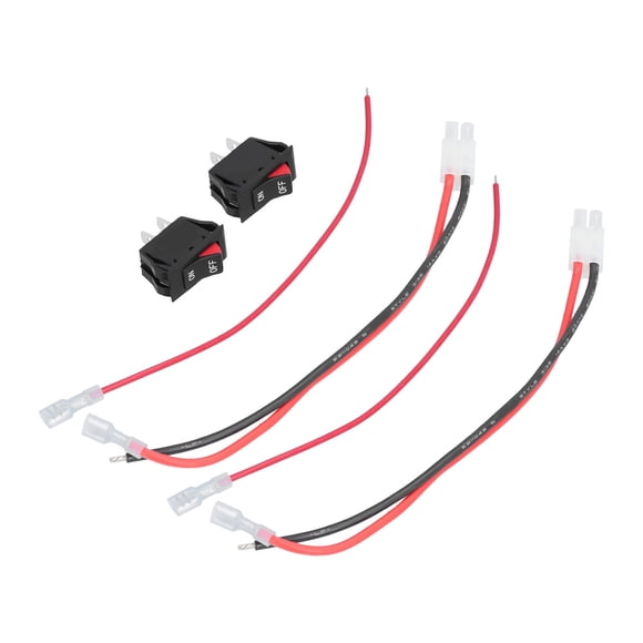 Cable adaptador de carga de batería resistente, duradero, seguro y eficiente, con miniinterruptor basculante para conector estilo Tamiya (2 unidades)