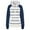 Navy, variant on AOOCHASLIY Ladies Coat Clothes Women Fashion Casual Stripe Print Zipper Long Sleeve Pocket Loose Coat