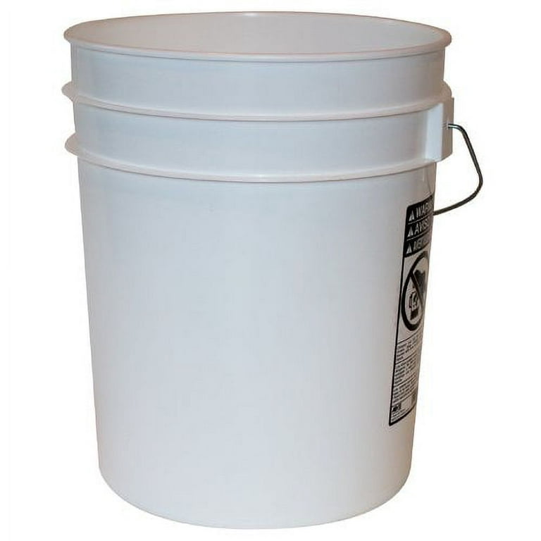5-Gallon Bucket, White