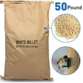 White Millet Wild Bird Seed Feed ‚Äì Large 50 lbs Bag