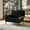 Black, variant on CQSXDA Comfortable Monochrome Wide Seat Chair in United We Win Corduroy Fabric for Living Rooms and Bedrooms