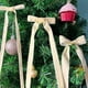 thumbnail image 3 of Cinta de terciopelo navideña para envolver adornos de árbol de Navidad, 1 pulgada de ancho, 10 yardas en total, tejido fino para invitaciones de boda, 3 of 5